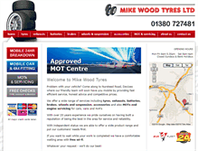 Tablet Screenshot of mikewoodtyres.co.uk